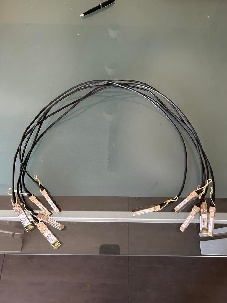 Câble SFP+ Cisco 10GBASE-CU 1 mètre (5x), Enlèvement ou Envoi, Utilisé