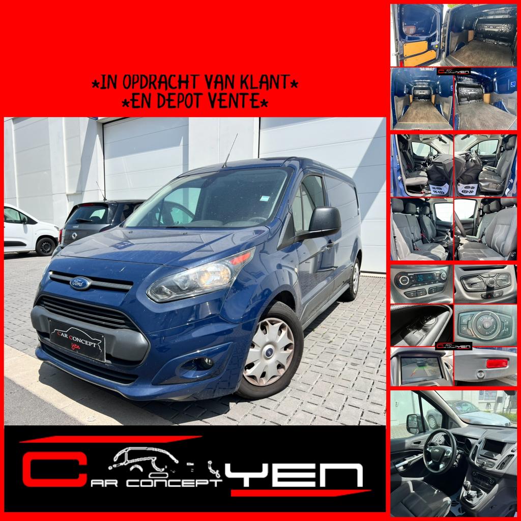 Transit Connect*1.0i*Auto.Airco*Capt. Park.*Camera, Auto's, Stof, Blauw, Bedrijf, Handgeschakeld