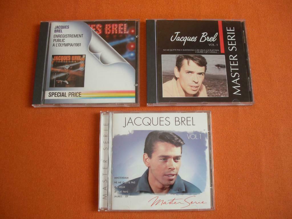 3 CDS : * Jacques BREL *, Enlèvement ou Envoi