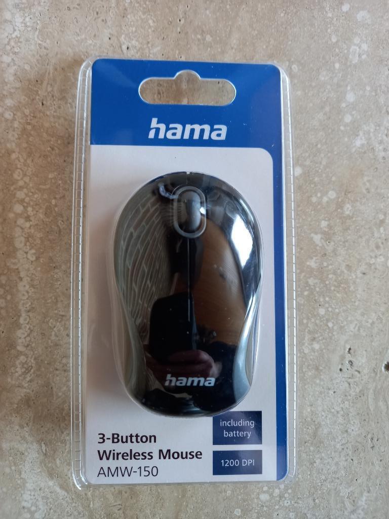 Hama draadloze muis + batterijen, Muis, Nieuw, Ophalen of Verzenden, Draadloos