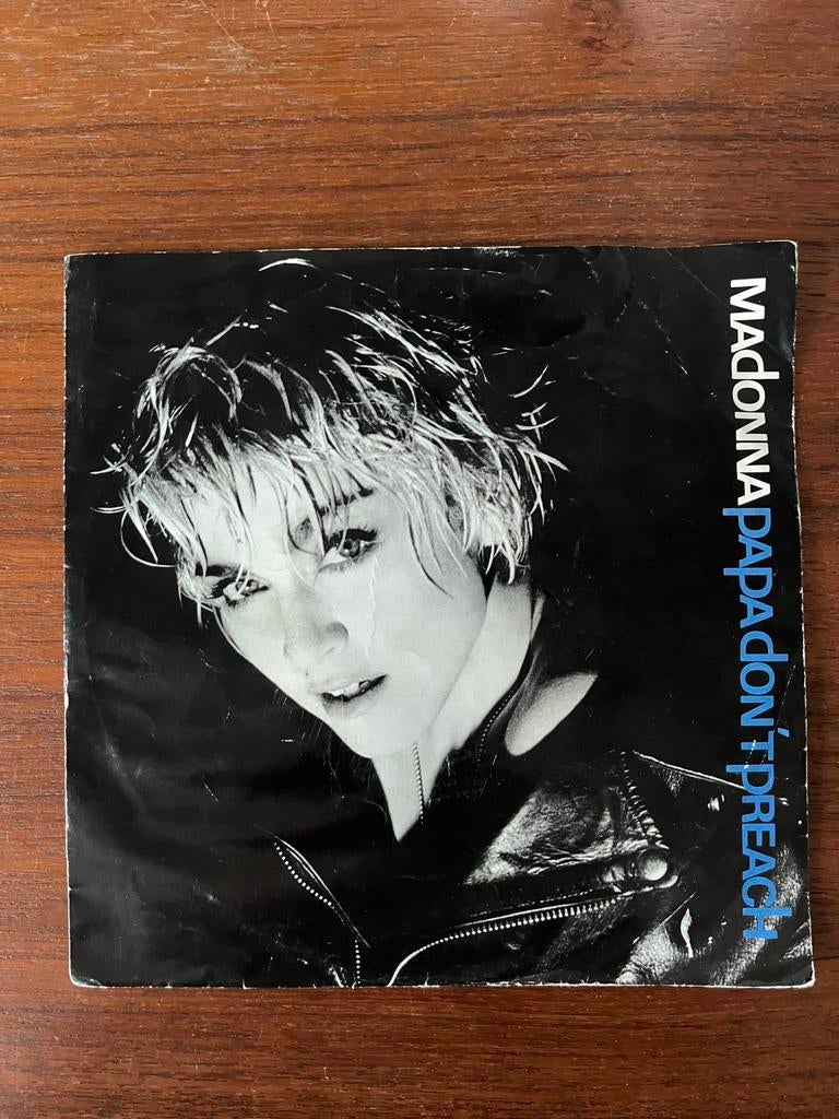 Madonna - Papa Don’t Preach (7 inch Vinyl single), Gebruikt, 7 inch, Single, Ophalen of Verzenden