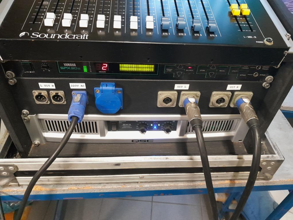 Spirit M8 + QSC GX3 + Yamaha SPX90II, Muziek en Instrumenten, Ophalen
