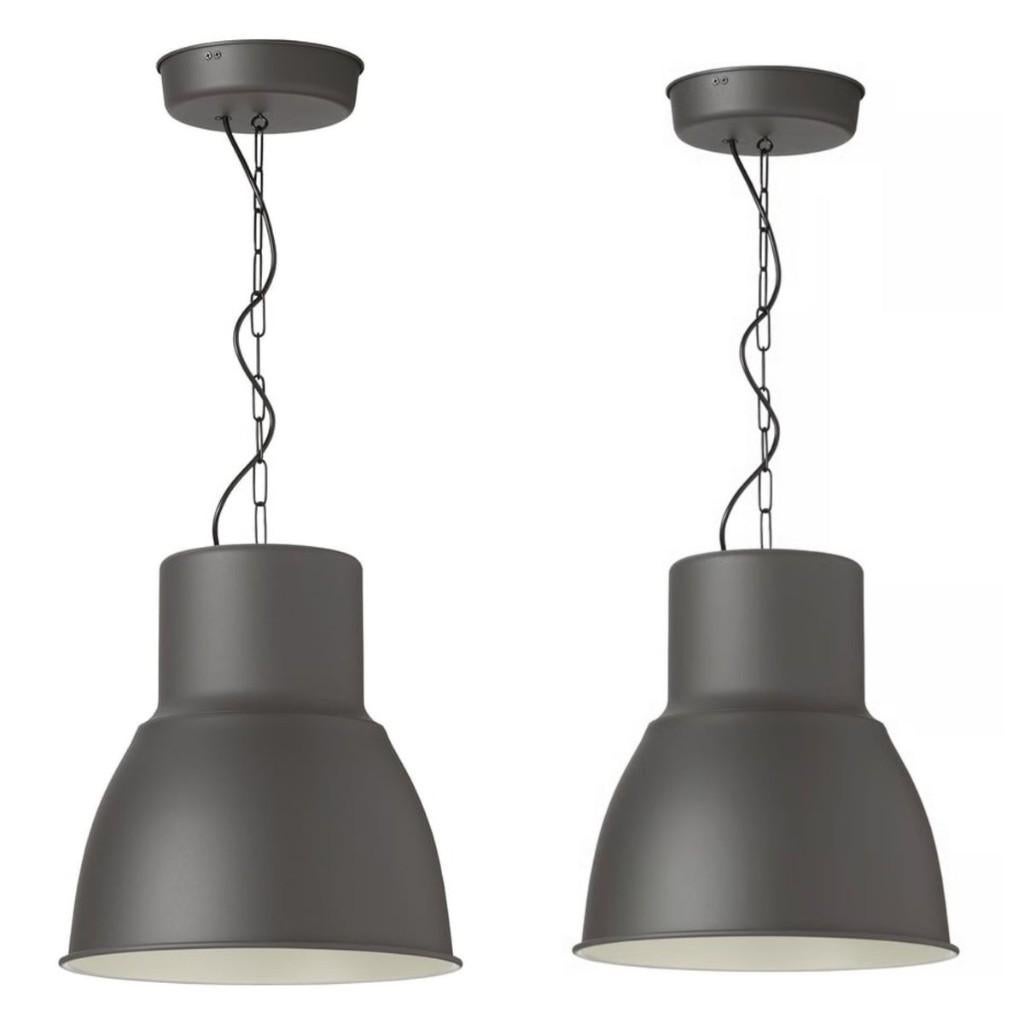 hanglamp Hektar Ikea, Huis en Inrichting, Ophalen, Zo goed als nieuw, Metaal, Minder dan 50 cm