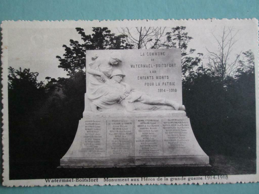 oude postkaart Watermaal-Bosvoorde, Verzenden