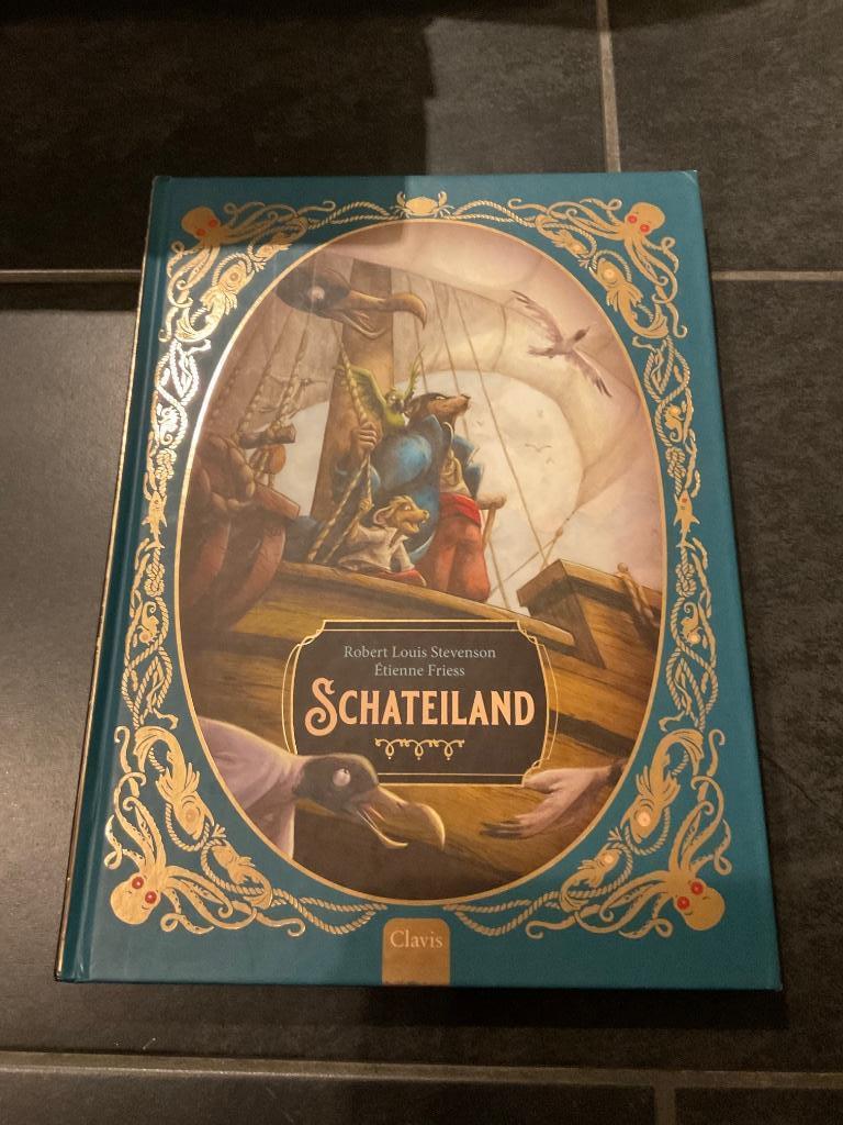 Boek Schateiland Robert Louis Stevenson & Etienne Friess, Ophalen of Verzenden