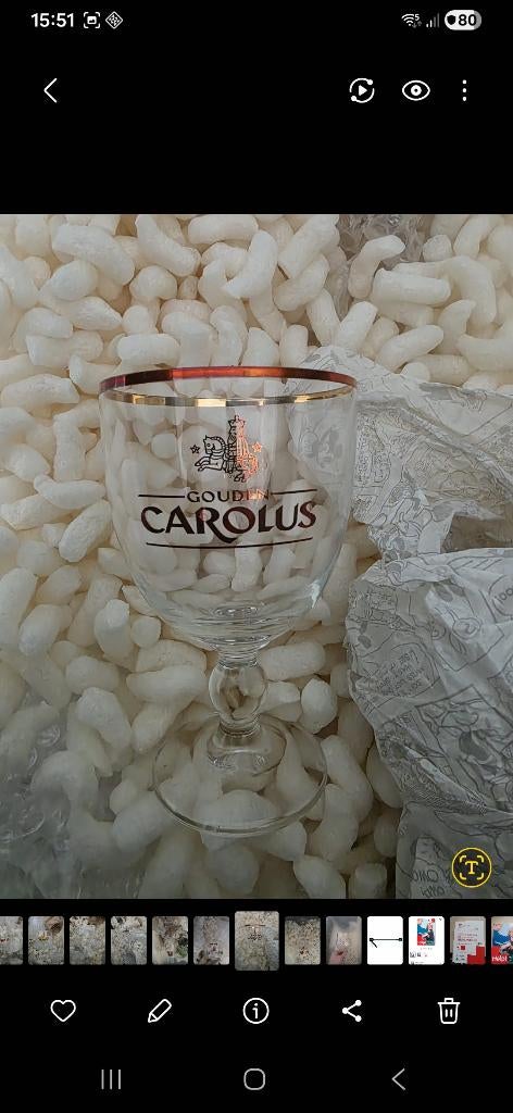 2 Gouden Carolus/2 Duvel Mini, Ophalen of Verzenden, Zo goed als nieuw, Bierglas