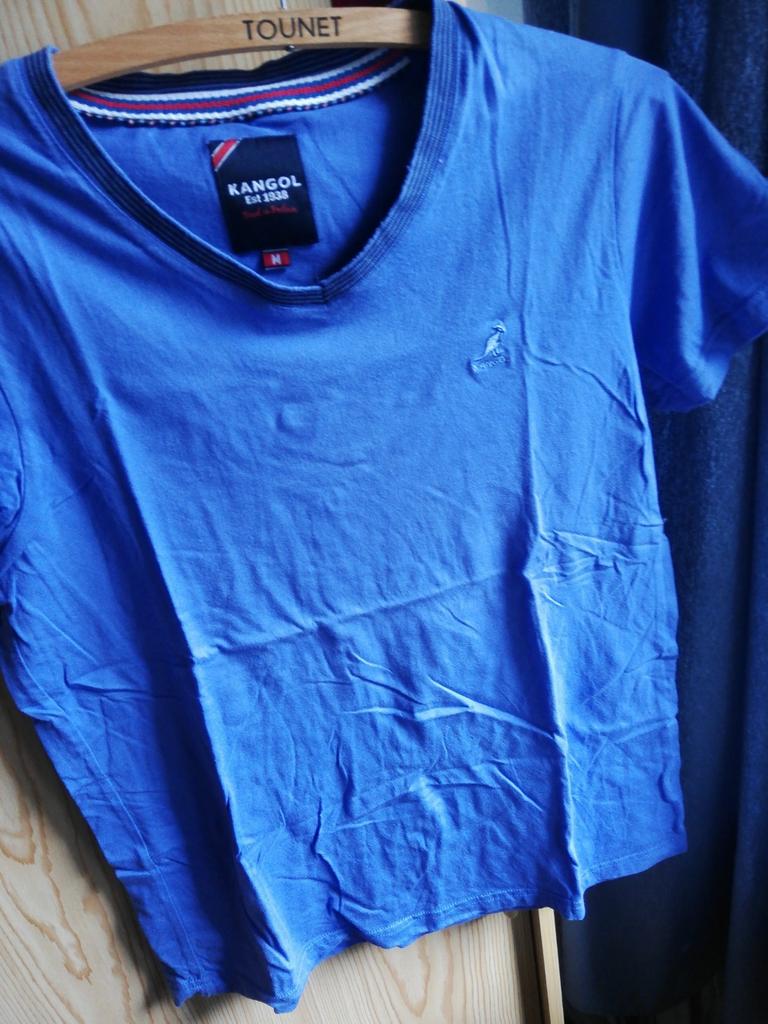 T-shirt homme. Kangol. Bleu. Taille M., Ophalen of Verzenden, Zo goed als nieuw, Blauw