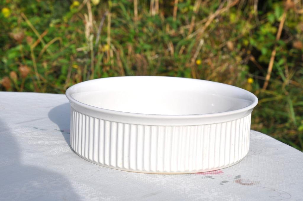 plat rond pour four, Ophalen of Verzenden, Zo goed als nieuw, Keramiek, Kom(men)
