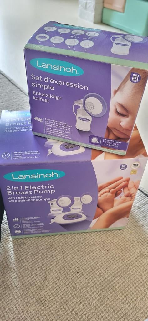Lansinoh elektrische dubbele kolf, Ophalen