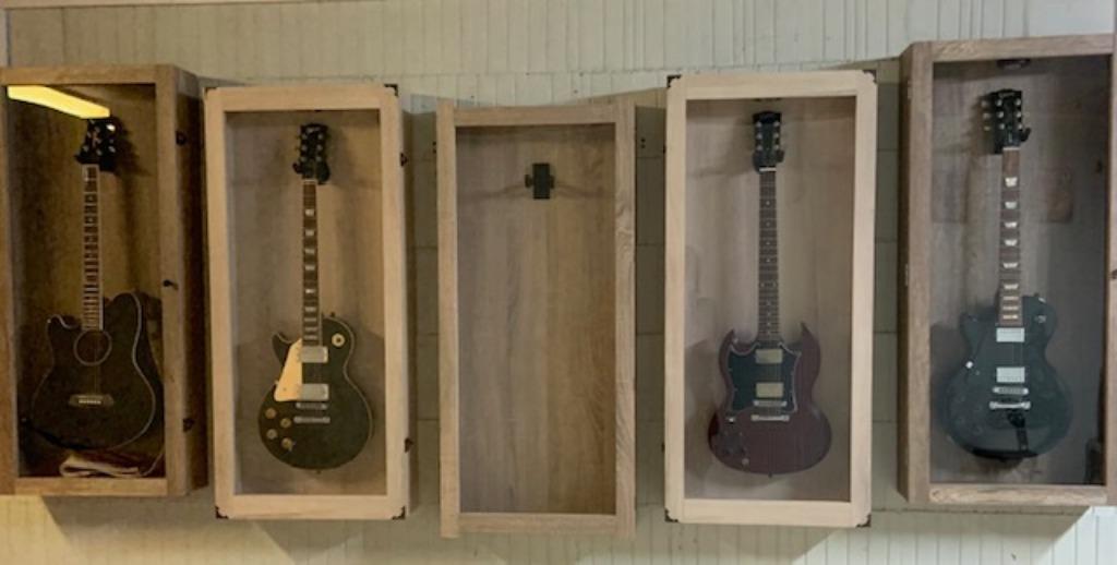 Gitaar vitrinekast Gitaardisplay Wandkast, Ophalen, Nieuw