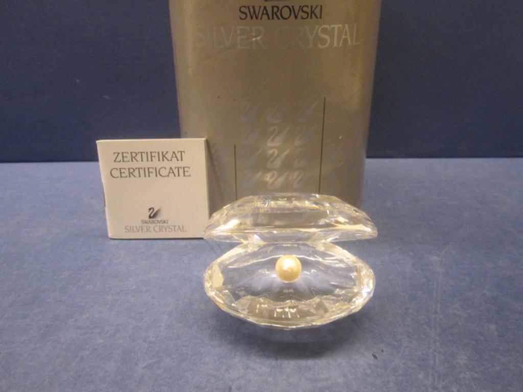Swarovski Oester met parel, Pareloester., Ophalen of Verzenden, Nieuw, Figuurtje