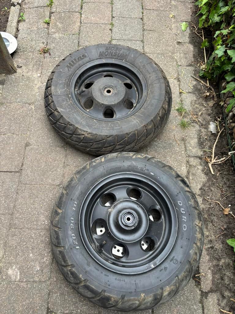 MBK Booster Next Generation 10 Inch velgenset Zwart, Fietsen en Brommers, Ophalen