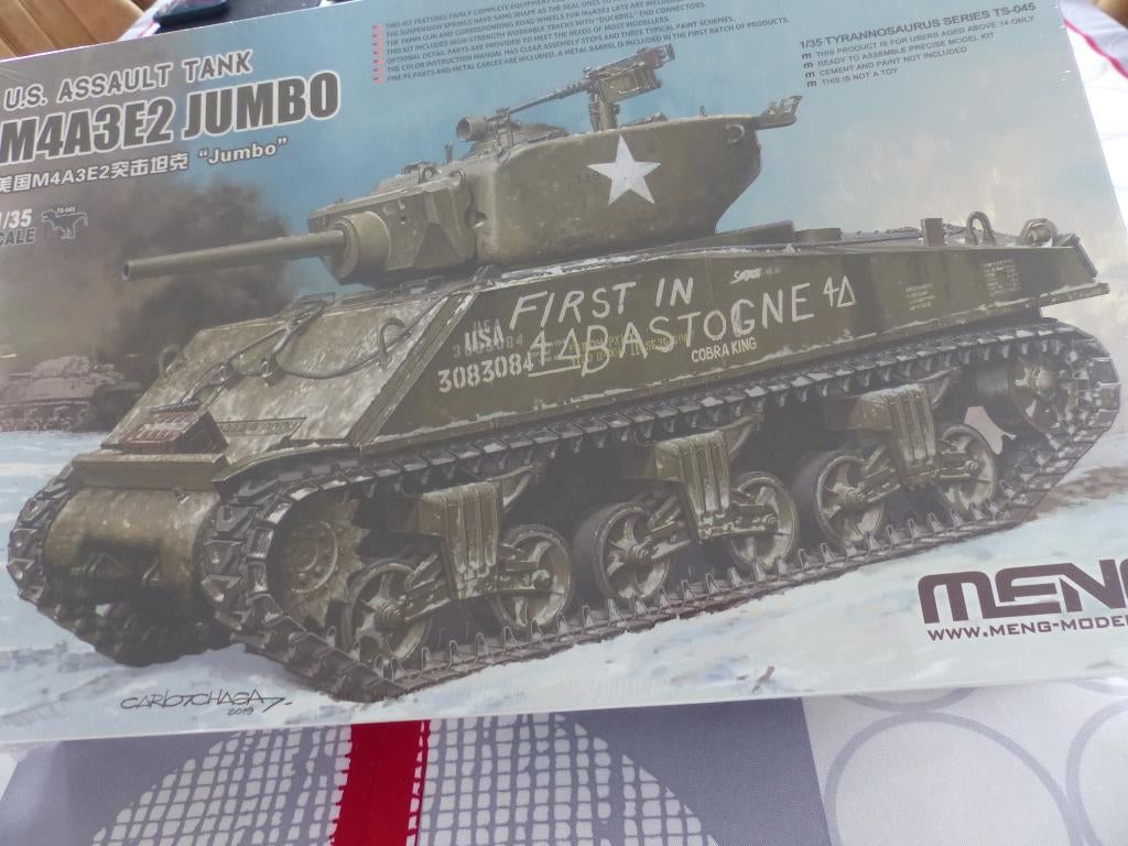 AV SHERMAN MENG 1/35 M4A3E2 JUMBO, Enlèvement ou Envoi, Neuf, 1:32 à 1:50