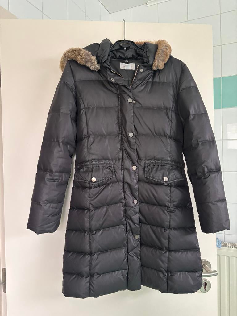 zwarte jas maat 36 met afneembare  kap, Enlèvement ou Envoi, Taille 36 (S), Cyrillus, Porté