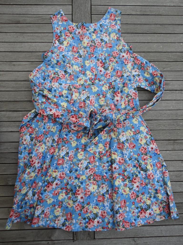 Jurk Jolie Moi (maat: 42), Blauw, Ophalen of Verzenden, Zo goed als nieuw, Onder de knie