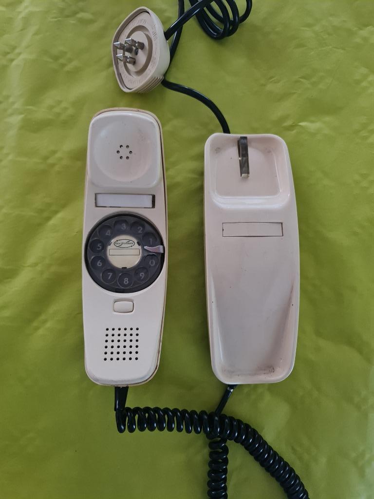 Telefoon wit draaischijf - Italië, Telecommunicatie, Vaste telefoons | Niet Draadloos, Ophalen of Verzenden, Gebruikt, Met draaischijf