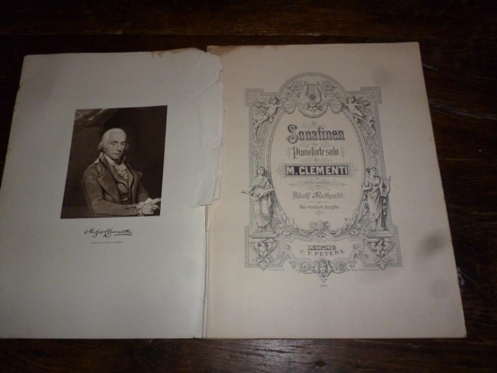 Partituur bladmuziek SONATINEN für Pianoforte solo M. CLEMEN, Muziek en Instrumenten, Ophalen of Verzenden