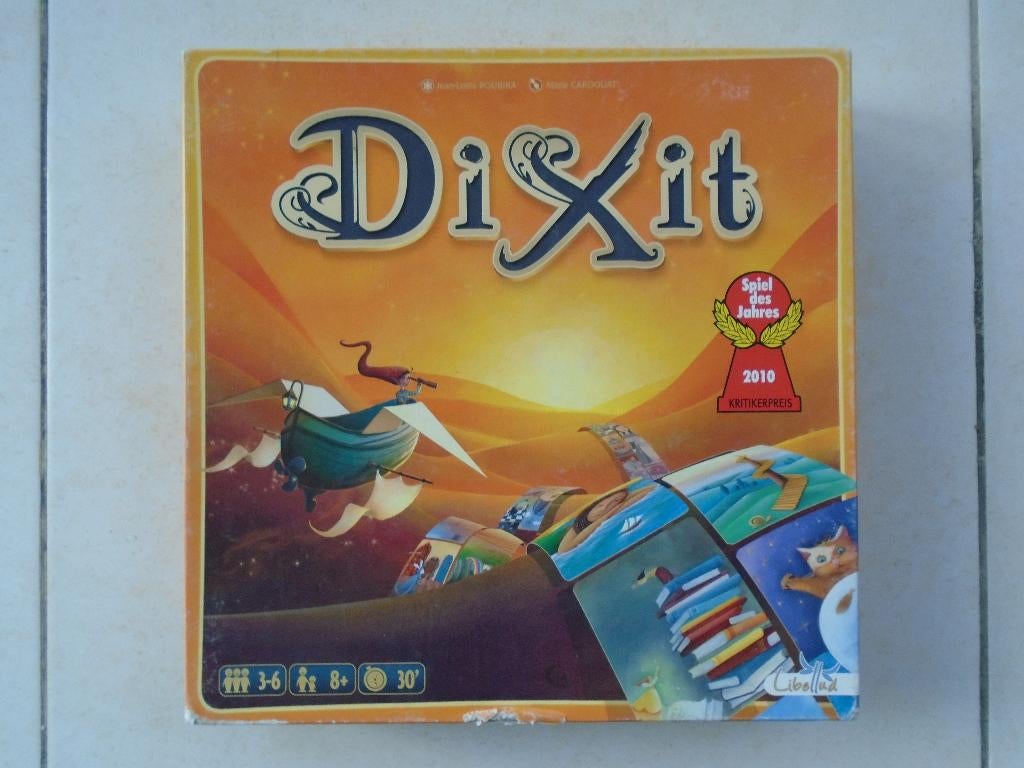 Jeu de société - Dixit - Asmodée, Trois ou quatre joueurs, Enlèvement ou Envoi, Utilisé