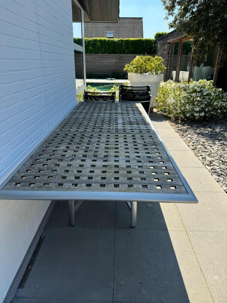 Table de jardin extensible en teck, Enlèvement, Comme neuf, Rectangulaire, Bois de teck