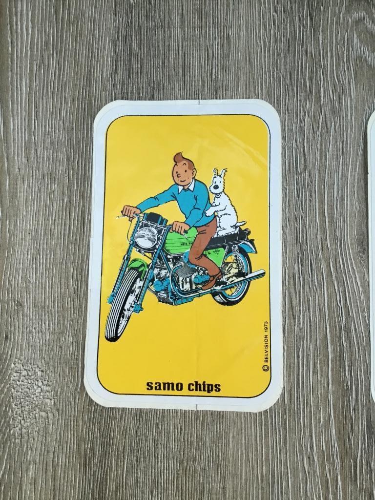 Kuifje sticker Samo Chips 1, Envoi, Bande dessinée ou Dessin animé