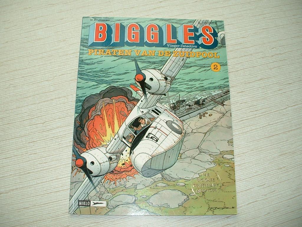strip biggles  ( centenary 1899 - 1999 ) miklo uitgave, Eén stripboek, Ophalen of Verzenden, Zo goed als nieuw, Bergèse
