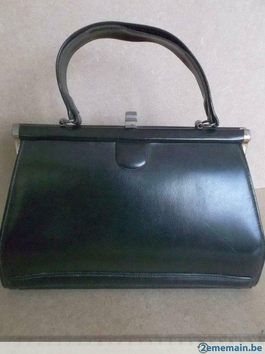 Sac 'Grand'Mère' Vintage, typique des Années 1950., Handtassen en Accessoires, Tassen | Damestassen, Ophalen of Verzenden, Gebruikt