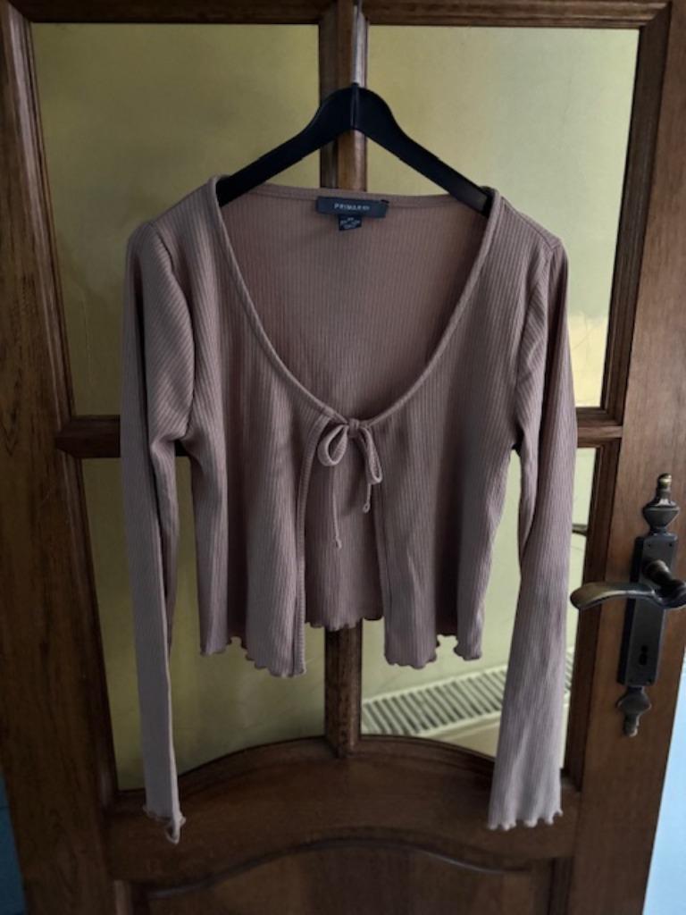 Bruin kort boléro vest maat XS/EUR 34-36 Primark/nieuw, Kleding | Dames, Truien en Vesten, Ophalen, Bruin, Primark, Nieuw
