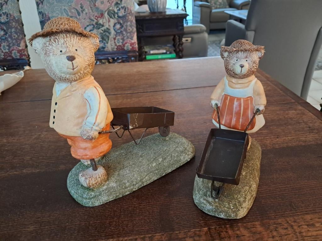 2 stenen beertjes, Ophalen of Verzenden, Zo goed als nieuw
