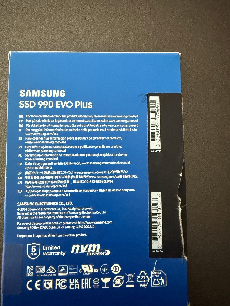 Samsung 990 EVO Plus 4TB, SSD, Ophalen of Verzenden, Zo goed als nieuw, Samsung