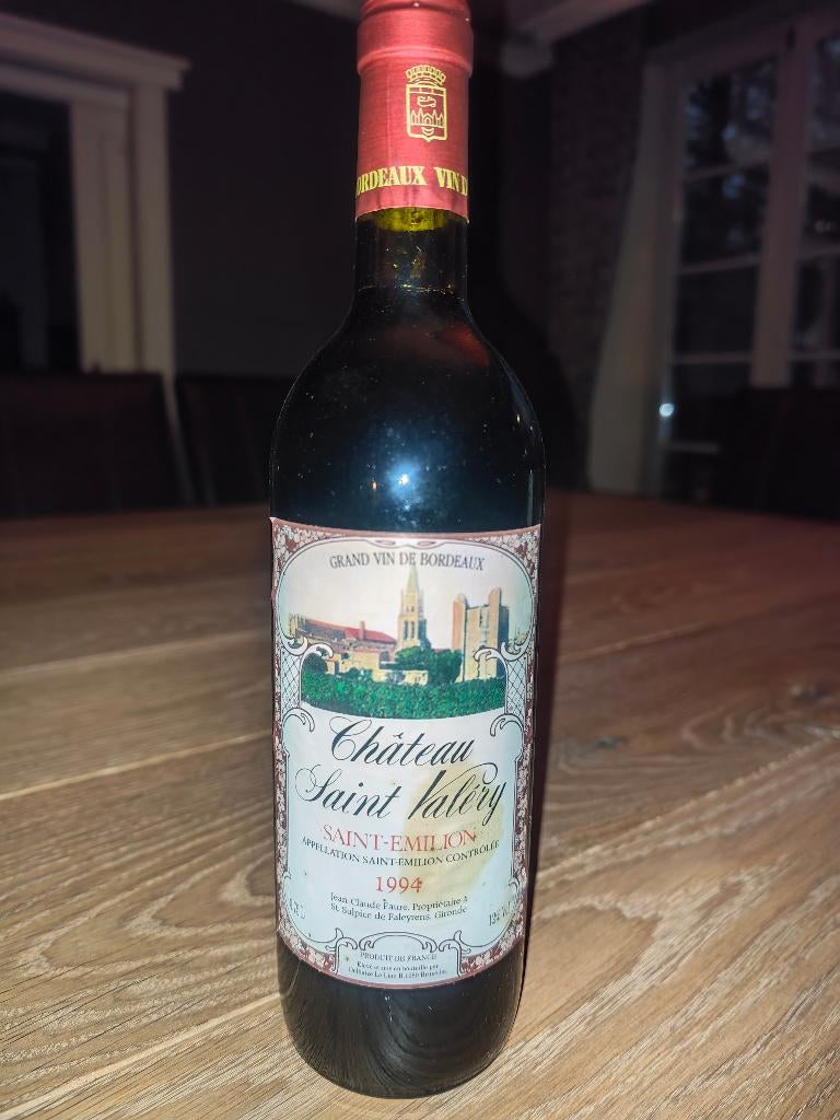 Chateau Saint-Valery 1994 Saint-Emilion, Verzamelen, Ophalen, Frankrijk, Nieuw, Rode wijn