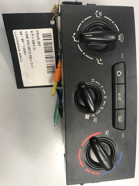 PANNEAU DE COMMANDE CLIMATISATION 207 / 207+ (WA / WC / WM), Kontakt-peugeot@peugeot.com, Utilisé, Peugeot Deutschland GmbH, Bahnhofsplatz
65423  Rüsselsheim, DE