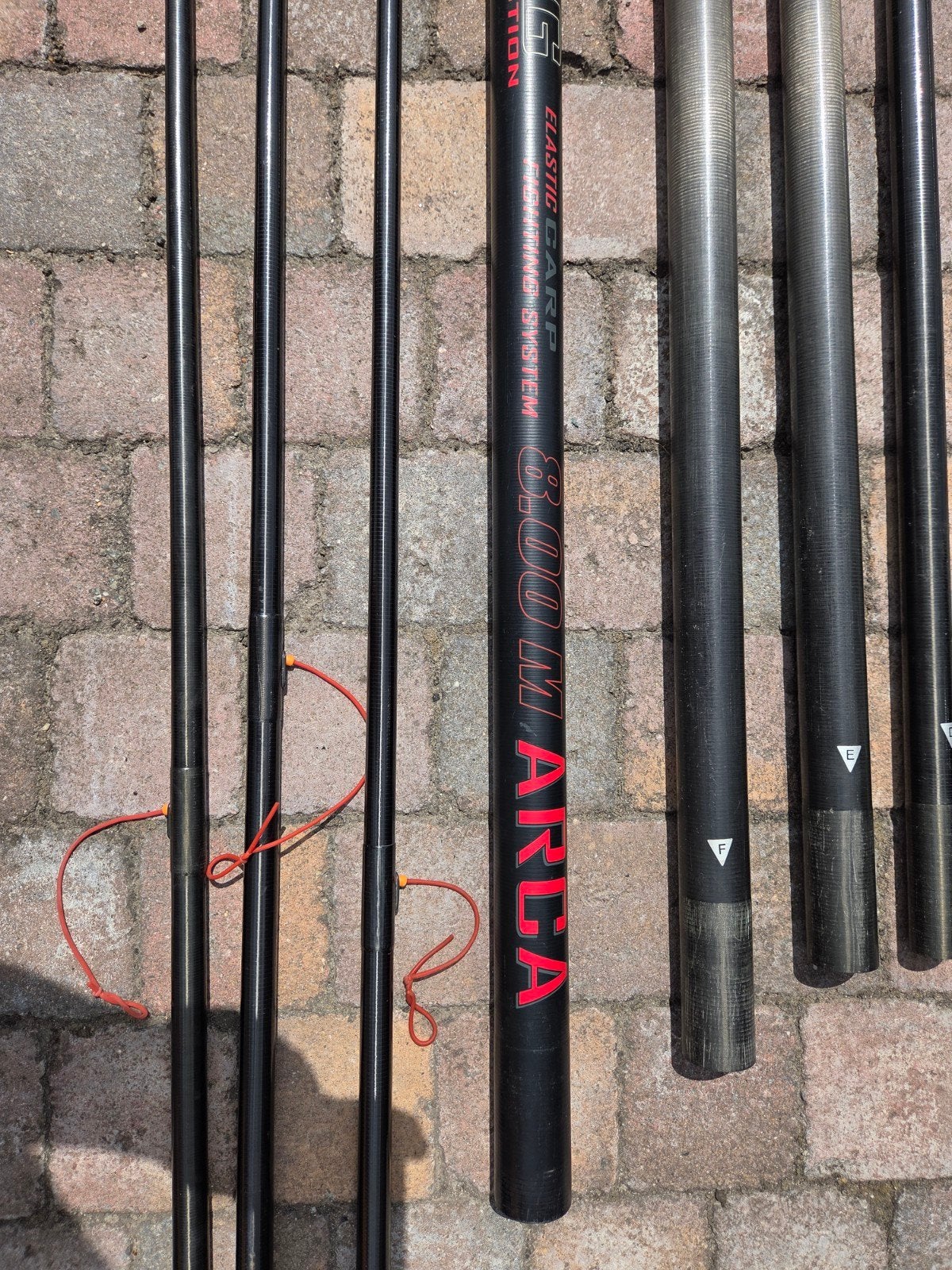 Arca fighting carp 8m +2 topsetten, Enlèvement, Utilisé, Ligne fixe