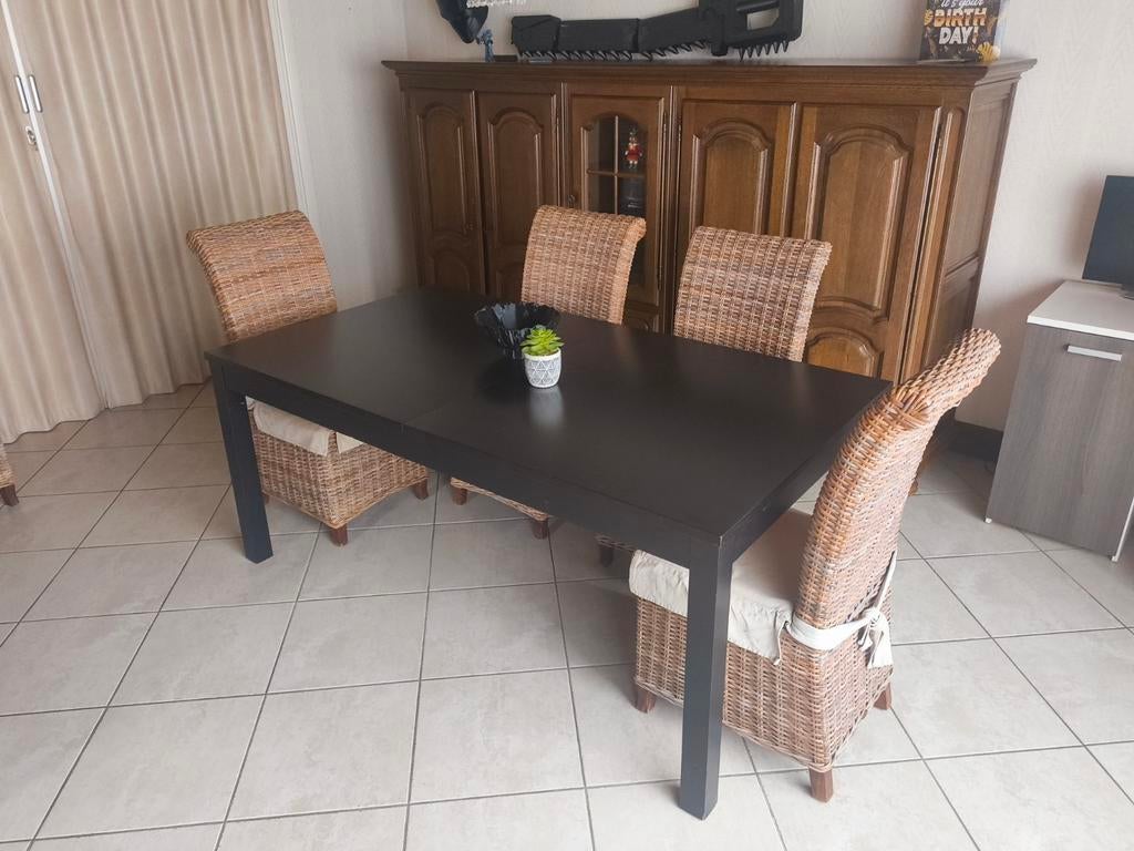 uitschuifbare eettafel te koop, Enlèvement, Table à dinner