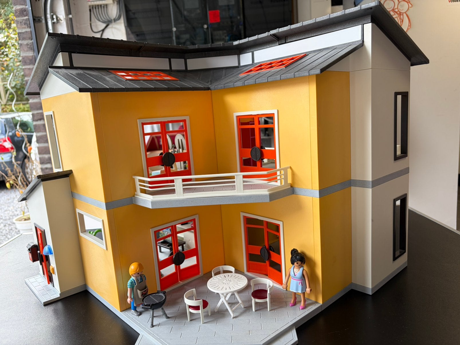 Playmobil maison moderne 9266, Enlèvement, Utilisé