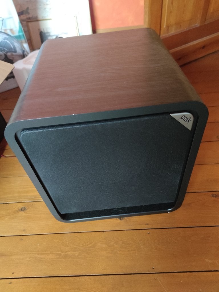 Subwoofer - Polk HST10, Autres marques, Subwoofer, 60 à 120 watts, Comme neuf