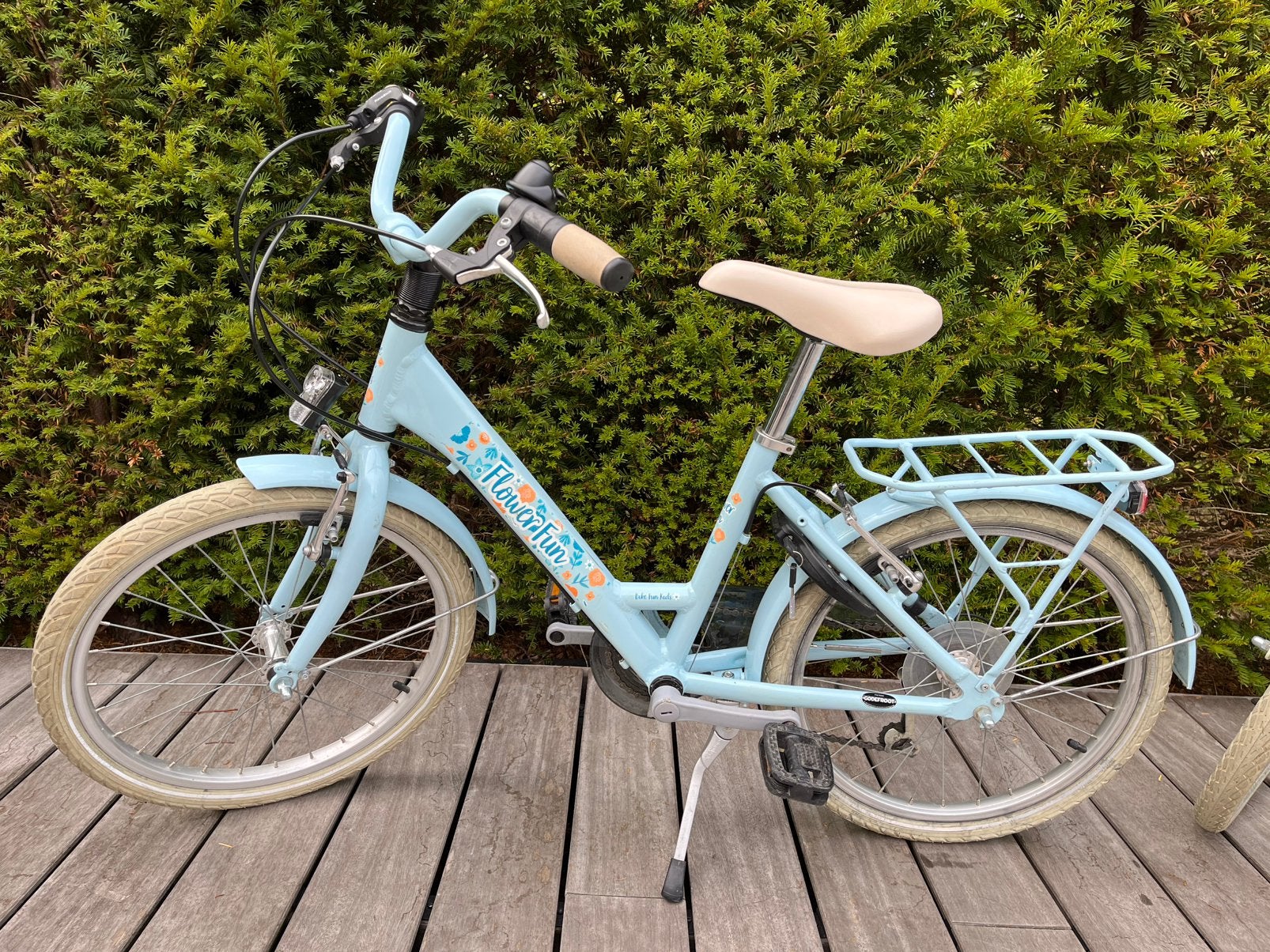 Fiets 20 inch Bike Fun flower blauw, Ophalen, Gebruikt, Versnellingen, Schijfrem