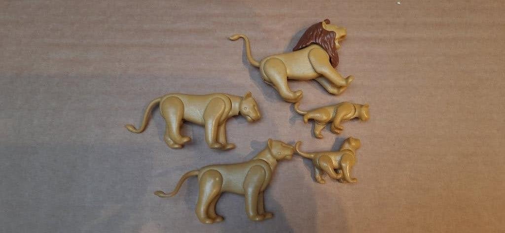 Vintage Playmobil 3515 - leeuwenfamilie, Kinderen en Baby's, Gebruikt, Complete set, Overige typen, Ophalen of Verzenden