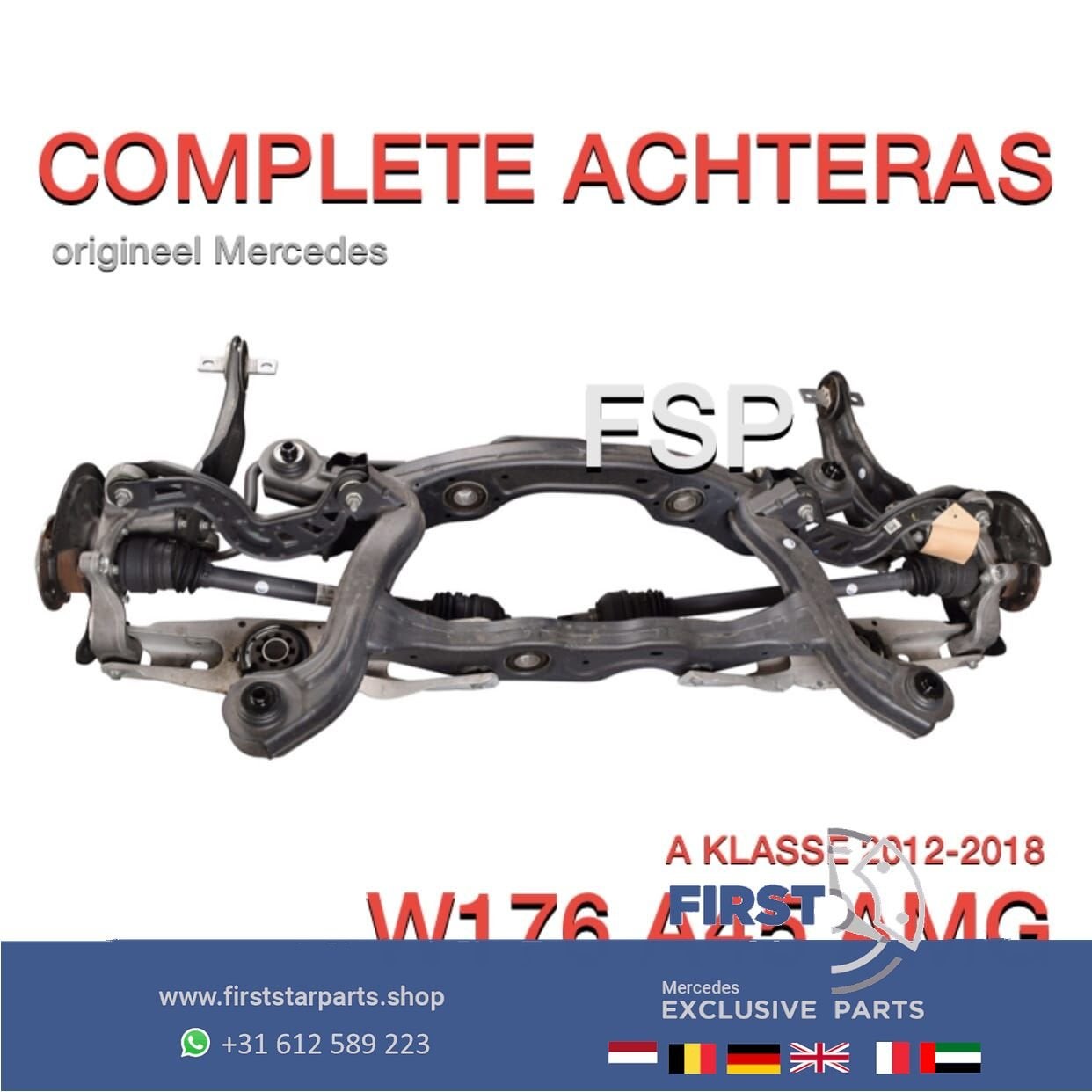45 AMG ACHTERAS W176 W117 W156 A CLA GLA compleet Mercedes A, Gebruikt, -, Ophalen of Verzenden, -