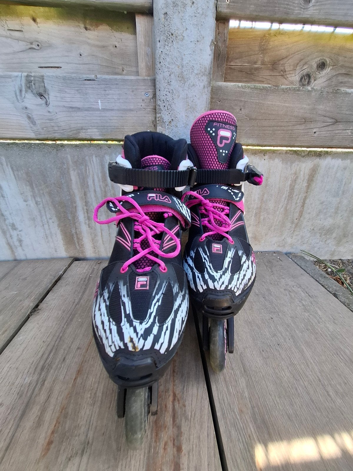 roos-zwarte skeelers Fils, Dames, Inline skates 4 wielen, Ophalen, Overige merken