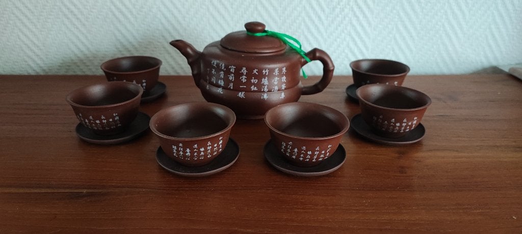Service à thé chinois/japonais 6 personnes dans une boîte, Enlèvement ou Envoi