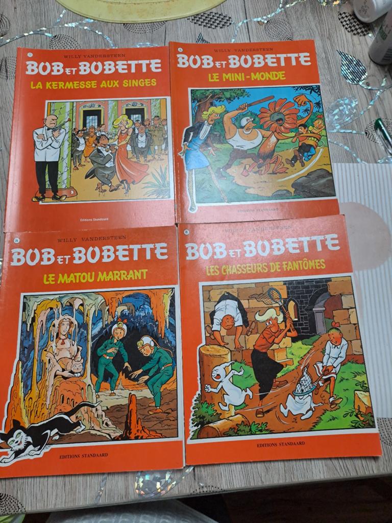 Lot de 4 BD's Bob et Bobette, Livres, BD, Enlèvement ou Envoi