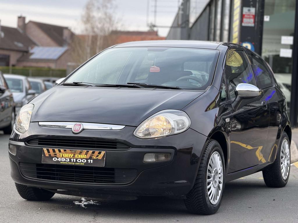 Fiat Punto Evo 1.3D*CLIMA*Garantie 12M✅Contrôle Technique, Auto's, Stof, Zwart, 4 cilinders, Zwart