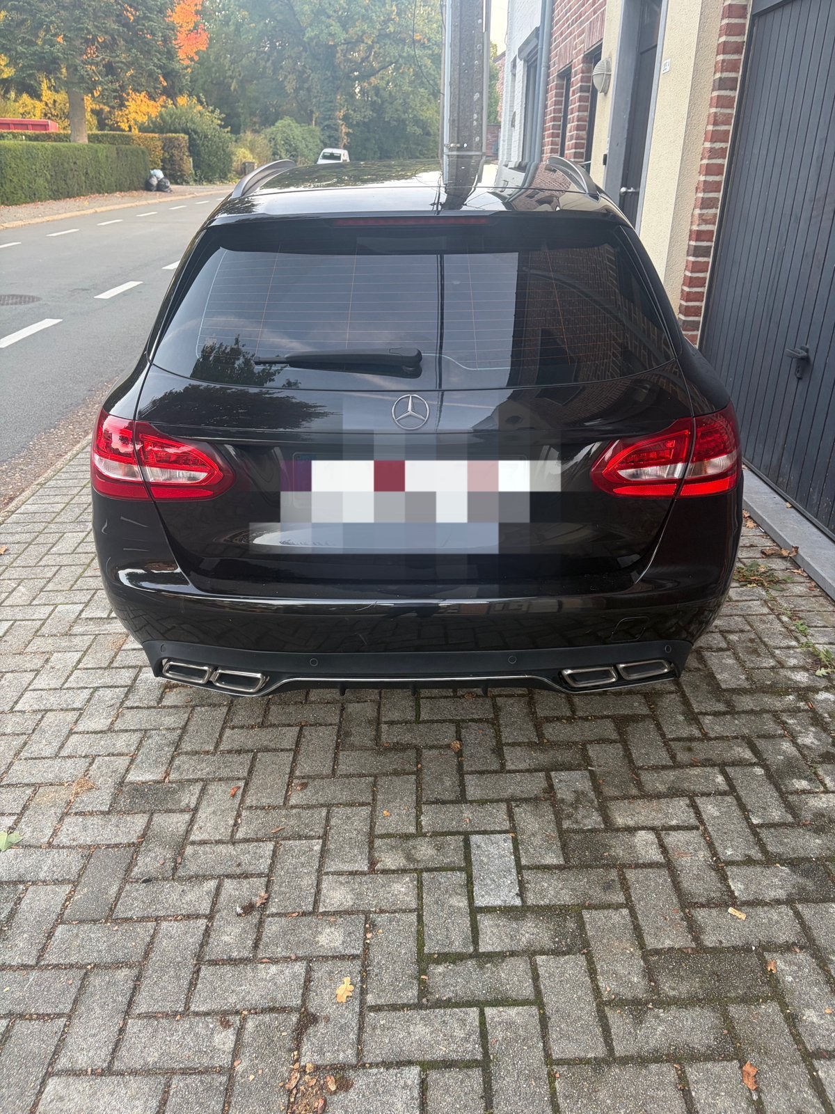 Mercedes c160, Auto's, Automaat, Achterwielaandrijving, Elektrische koffer, Zwart