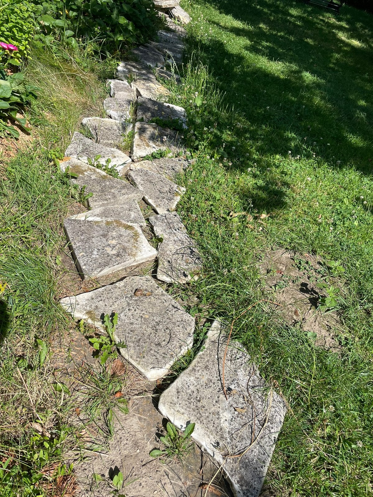 Flag stone 4,5m2, Ophalen, Gebruikt, Beige, Overige typen