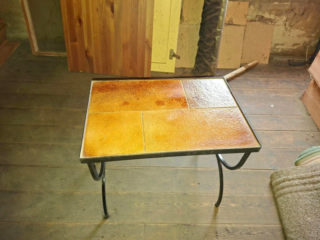 Vintage tegeltafeltje uit de jaren '50, Antiquités & Art, Enlèvement