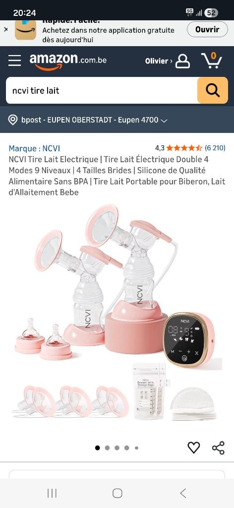 Tire-lait, Enlèvement, Comme neuf, Tire-lait