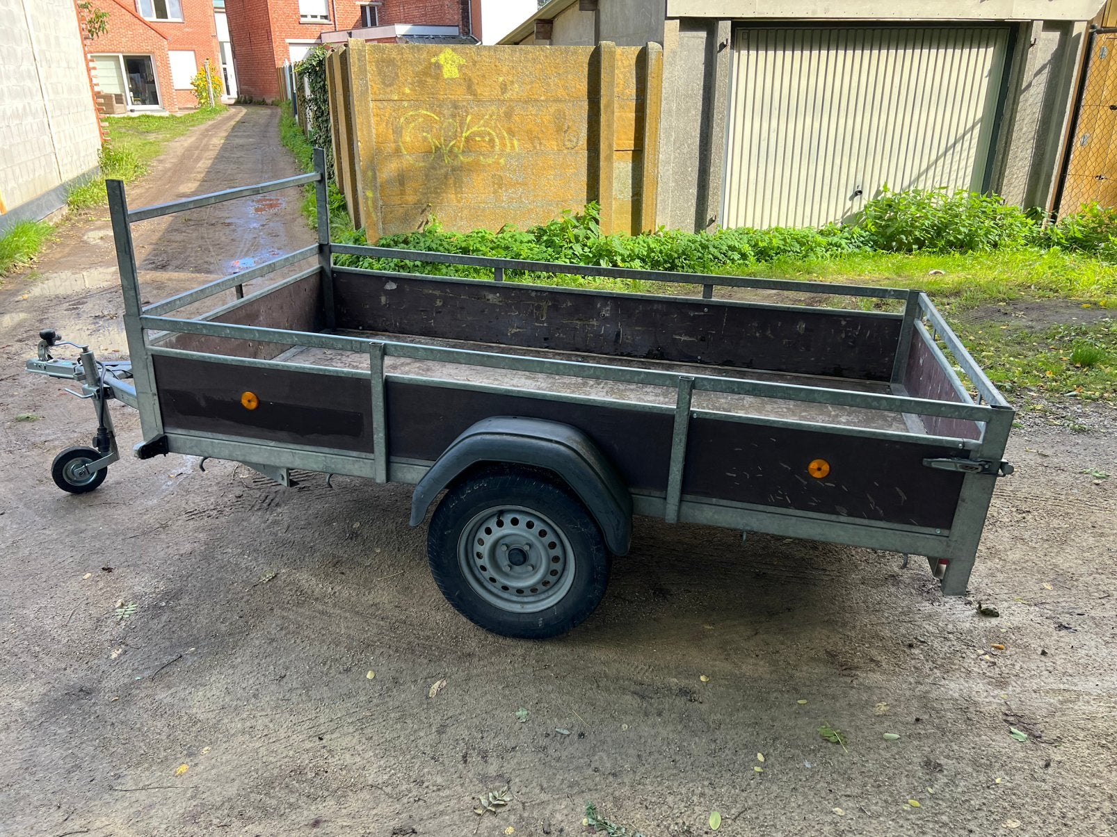 Grote stevige aanhangwagen / remorque 260 x 130, Ophalen