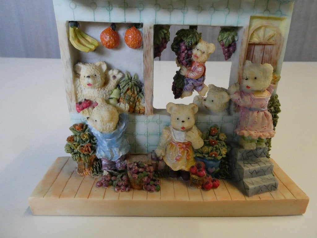 Leuke klok met beren, Ophalen of Verzenden, Zo goed als nieuw, Analoog, Wandklok