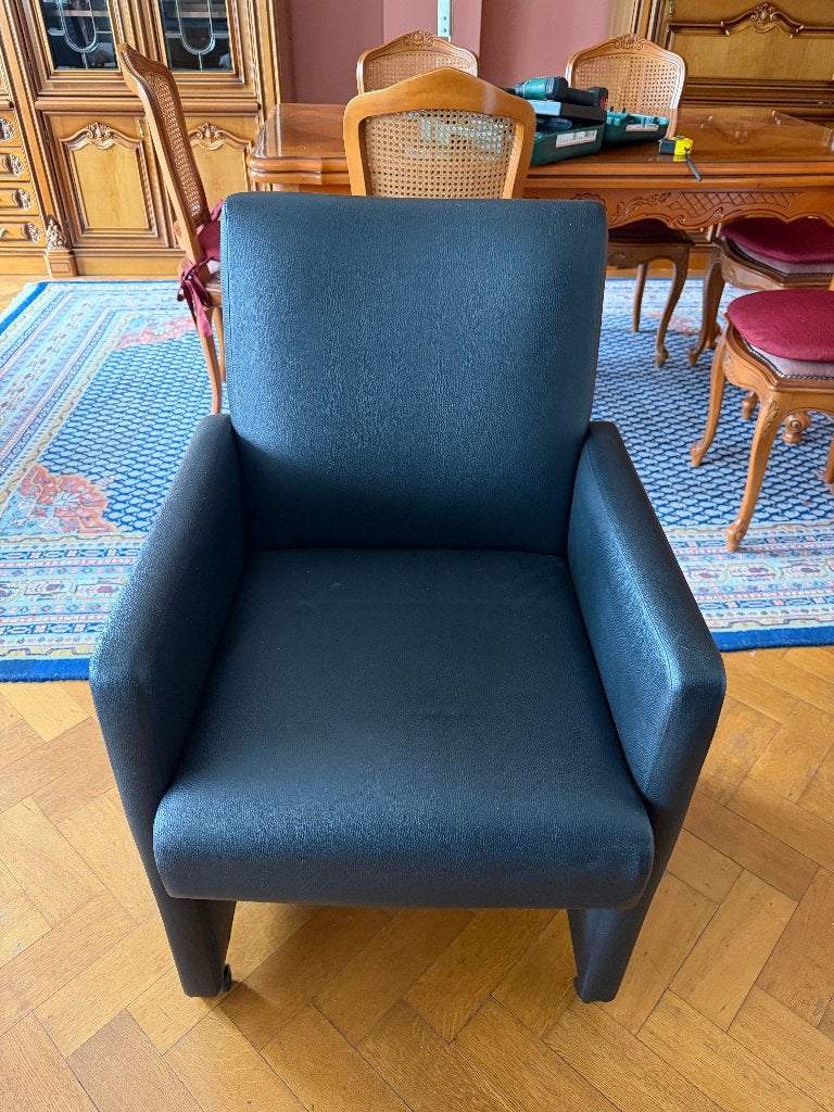 Lederlook fauteuil, Ophalen, Gebruikt
