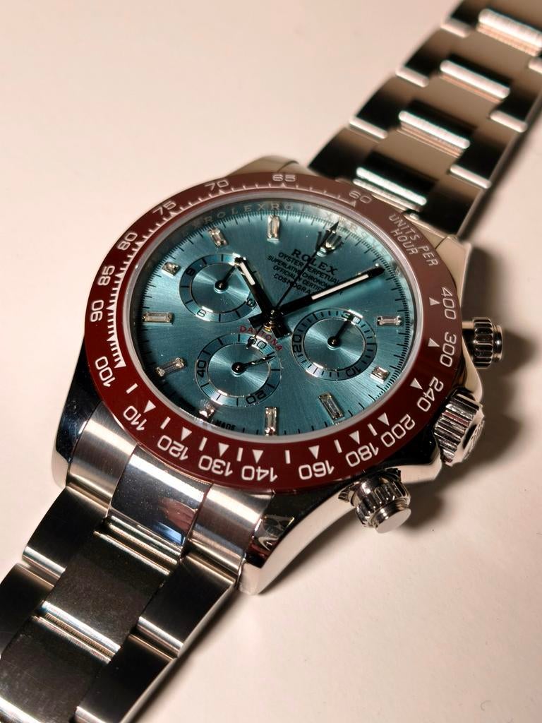 Daytona CF Clean Baby Blue, Handtassen en Accessoires, Horloges | Heren, Staal, Polshorloge, Nieuw, Ophalen of Verzenden